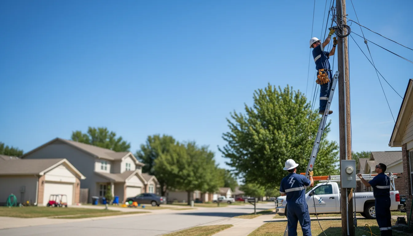 Residential electrician providing installation services in Hayesville, OH